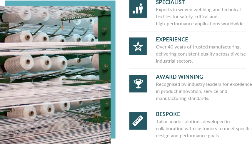 Precision Webbing. Trusted Around the World